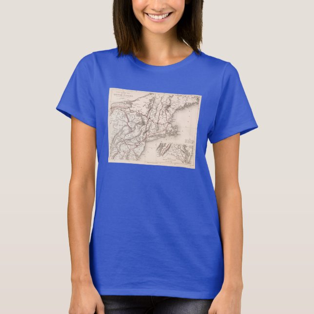 Karta: Nordöstra USA Tee (Framsida)