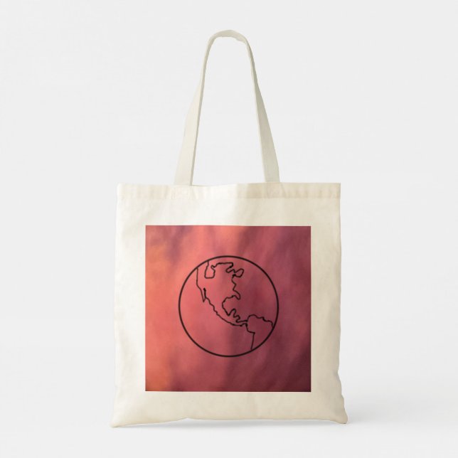 Karta och Compass Tote Bag Tygkasse (Baksida)