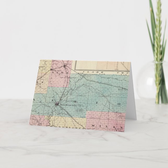 Karta of Jackson County, Plat of Vänskap Kort (Framsida)