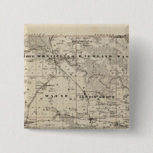 Karta of Jones County, delstaten Iowa Knapp