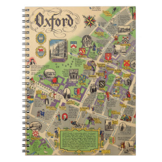 Karta of Oxford, England (British Railways) Anteckningsbok