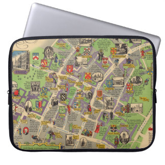 Karta of Oxford, England (British Railways) Laptop Fodral