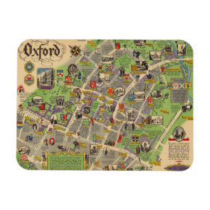 Karta of Oxford, England (British Railways) Magnet