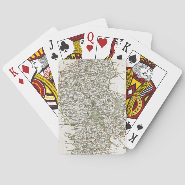 KARTA OF STAFFORDSHIRE, 1793 KORTLEK (Baksidan)