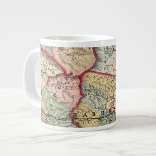 Karta of Winfield, Väster Virginia Jumbo Mugg