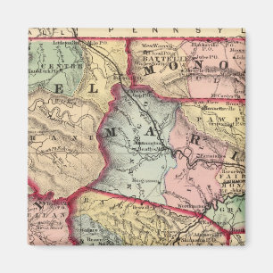 Karta of Winfield, Väster Virginia Magnet