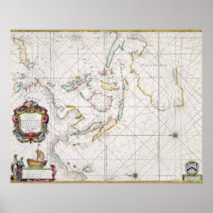 KARTA: ÖSTER INDIES, 1670 POSTER