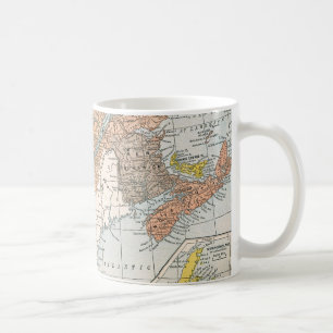 KARTA: ÖSTLIGA KANADA KAFFEMUGG