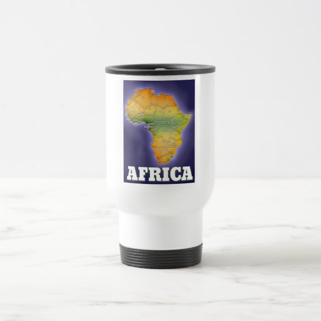 Karta över Afrika Resemugg (Center)
