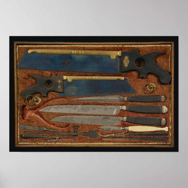 Karta över anatomiska instrument poster (Framsidan)