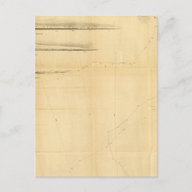 Karta över Antarktis kontinent Vykort (Framsida)