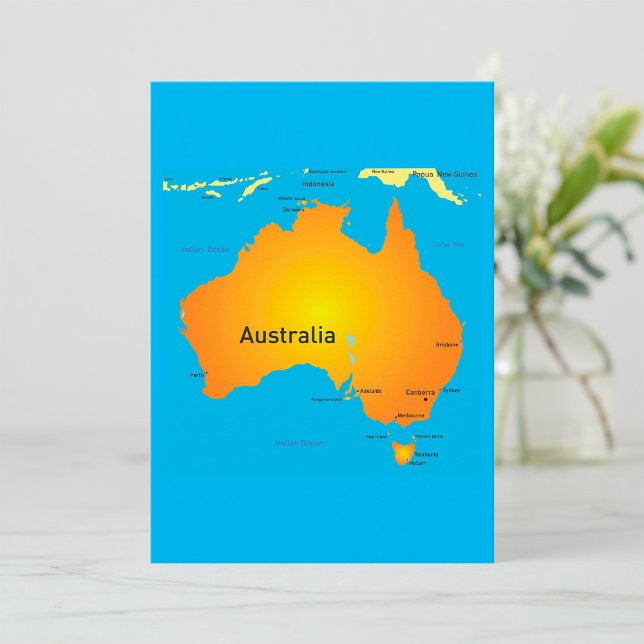 Karta över Australien Inbjudningar (Skapare uppladdad)