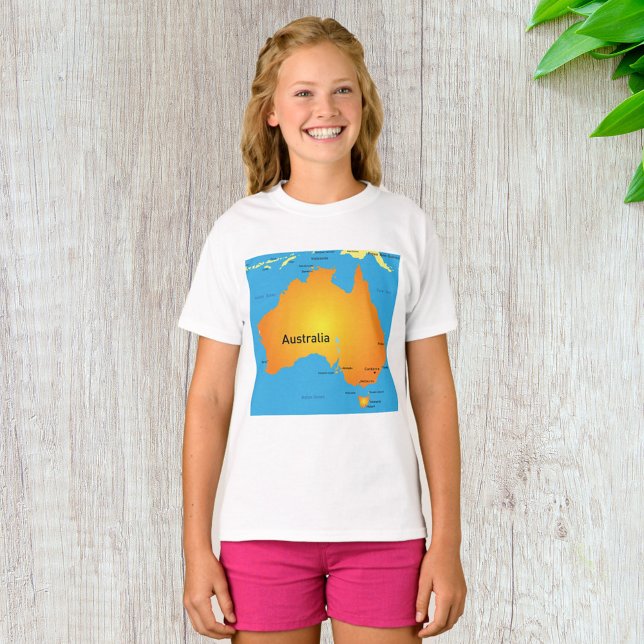 Karta över Australien T Shirt (Skapare uppladdad)