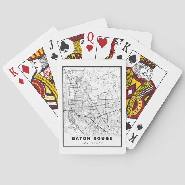 Karta över Baton Rouge Casinokort (Baksidan)