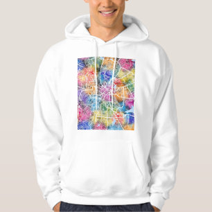 Karta över Bengaluru Karnataka Hoodie