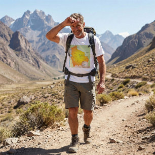 Karta över Bolivia med städer och gränser T Shirt