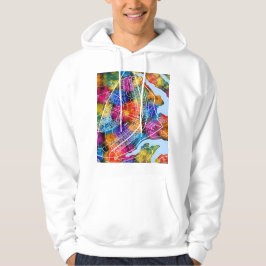 Karta över Brasília Brasilien Stad Hoodie