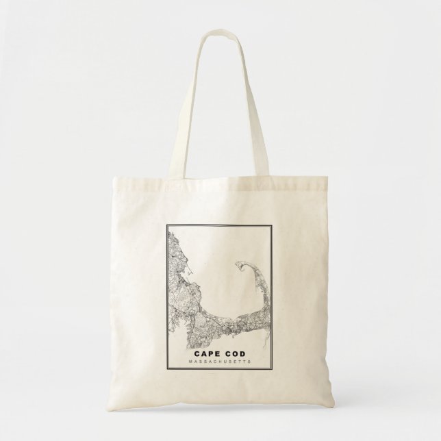 Karta över Cape Cod Tygkasse (Framsidan)