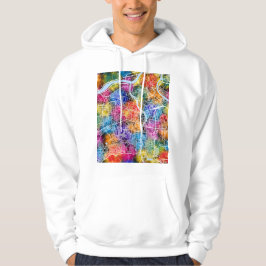 Karta över Daegu, Sydkorea Hoodie