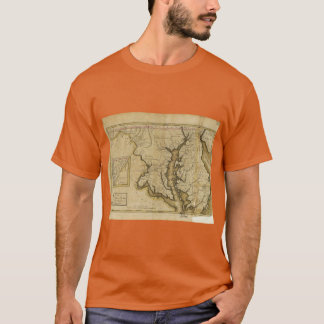 Karta över delstaten Maryland 1795 T Shirt