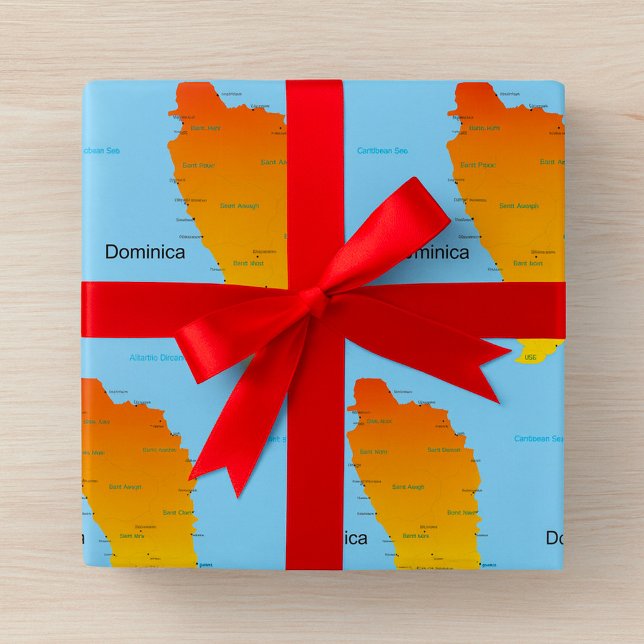 Karta över Dominica Presentpapper (Skapare uppladdad)