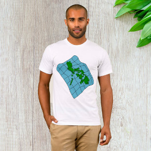 Karta över Filippinerna Herr T-Shirt
