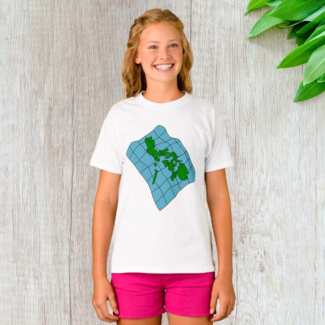 Karta över Filippinerna tjej t-shirt (Skapare uppladdad)