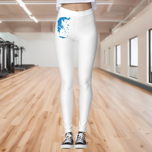 Karta över Grekland Leggings (Skapare uppladdad)