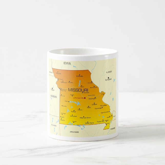 Karta över Missouri Kaffemugg (Skapare uppladdad)
