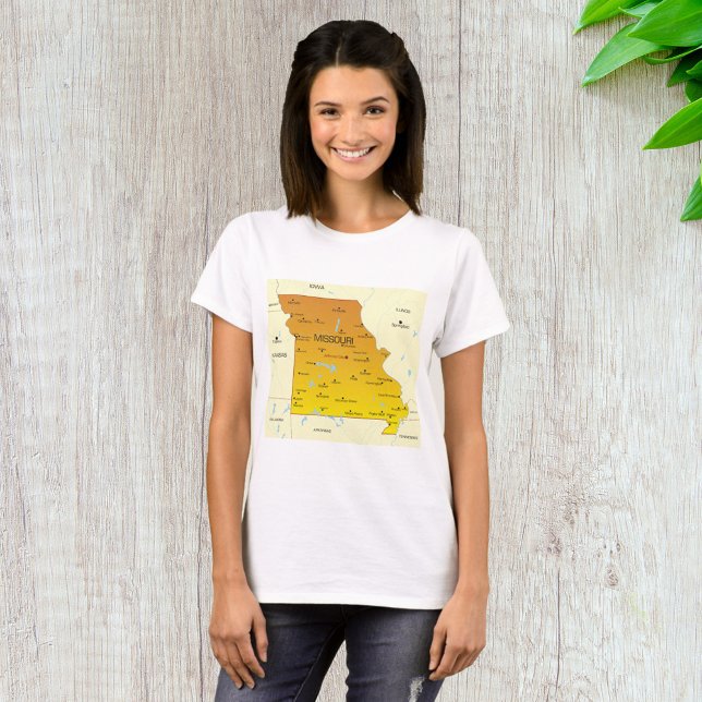 Karta över Missouri T Shirt (Skapare uppladdad)