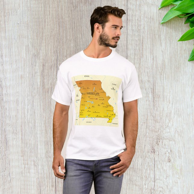 Karta över Missouri T Shirt (Skapare uppladdad)