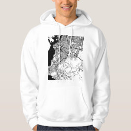 Karta över Porto Alegre Brasilien Hoodie