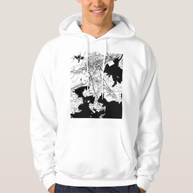 Karta över Putian Kina Stad Hoodie (Framsida)