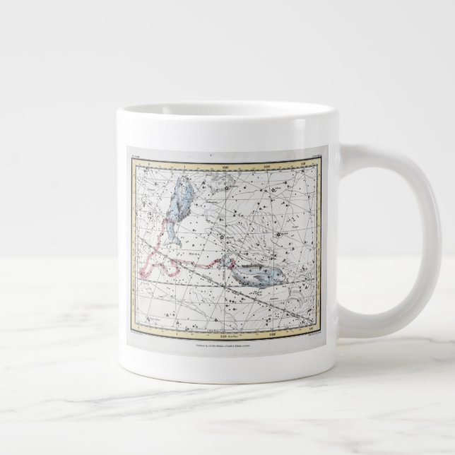 Karta över stjärnbilder Plate XXII Jumbo Mugg (Höger)