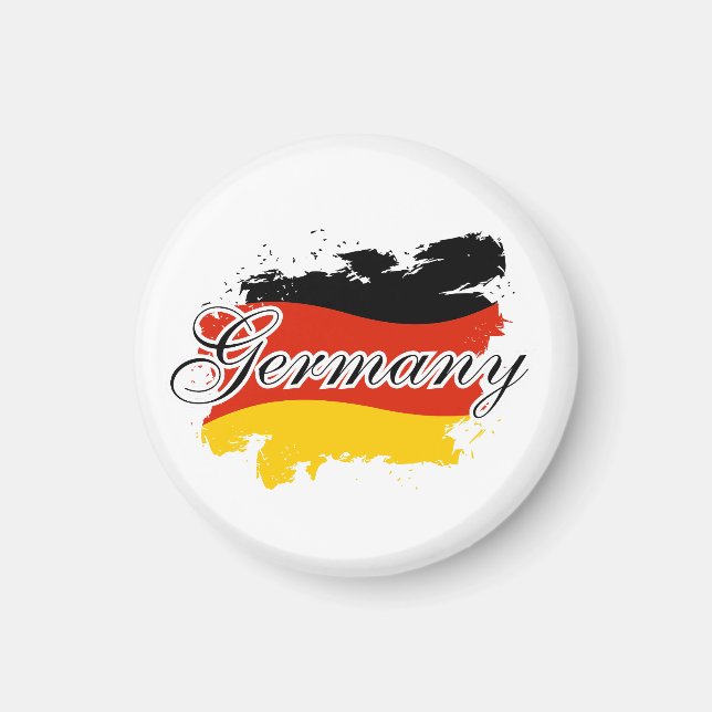 Karta över Tyskland, german Flag Gift Magnet (Framsidan)