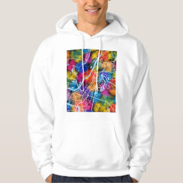 Karta över Ufa i Ryssland Hoodie