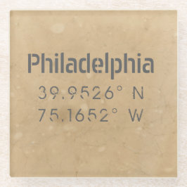 Karta över Urban Philadelphia Koordinater