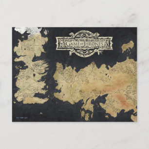 Karta över Westeros Vykort