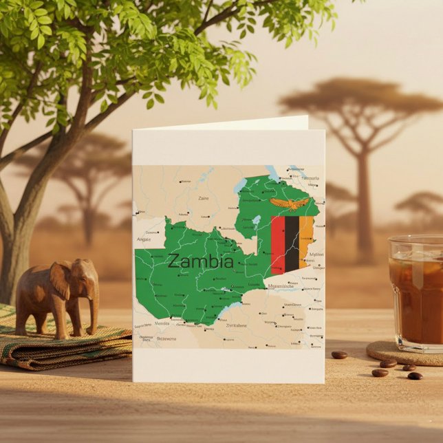 Karta över Zambia Kort (Skapare uppladdad)