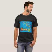 Karta på Hawaiiöarna