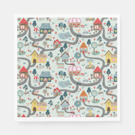 Karta Pappra Napkins Pappersservett