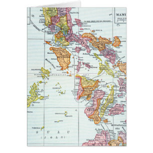 KARTA: PHILIPPINES 1905 HÄLSNINGSKORT