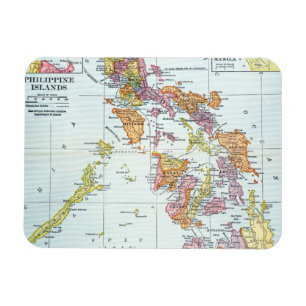 KARTA: PHILIPPINES 1905 MAGNET