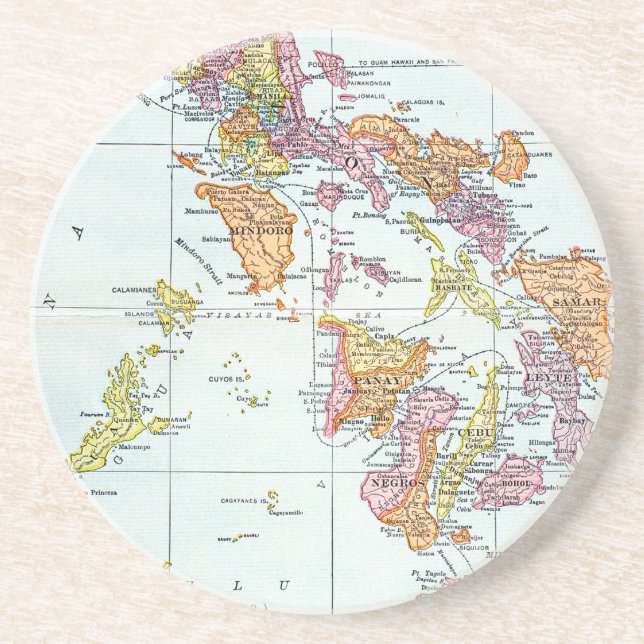 KARTA: PHILIPPINES 1905 UNDERLÄGG (Framsidan)