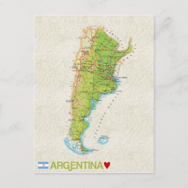 KARTA POSTCARDS ♥ Argentina Vykort (Framsida)