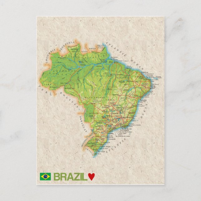KARTA POSTCARDS ♥ Brasilien Vykort (Framsida)