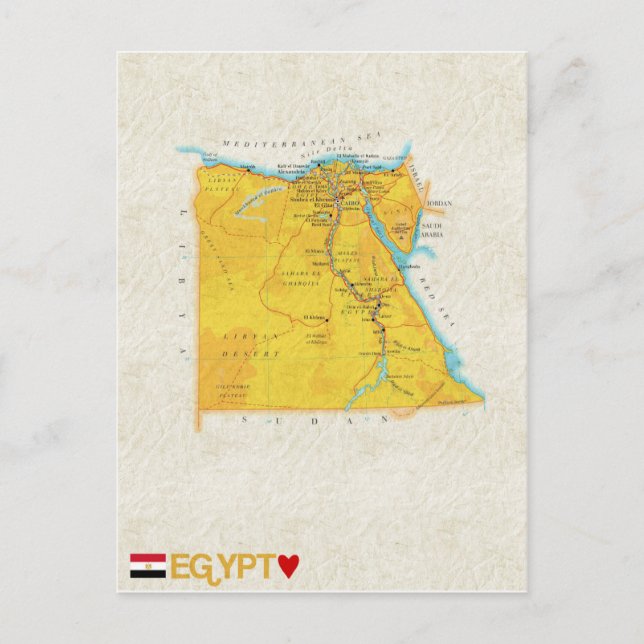 KARTA POSTCARDS ♥ Egypten Vykort (Framsida)