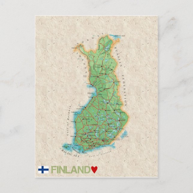 KARTA POSTCARDS ♥ Finland Vykort (Framsida)
