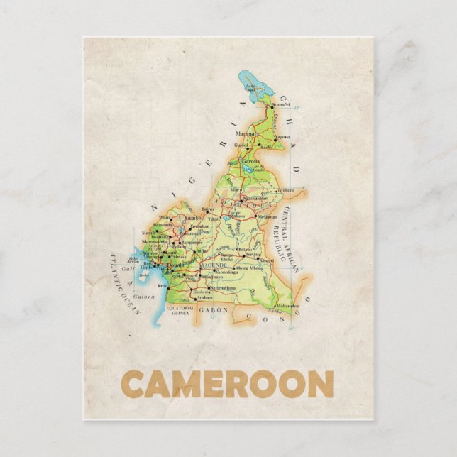 KARTA POSTCARDS ♥ Kamerun Vykort (Framsida)
