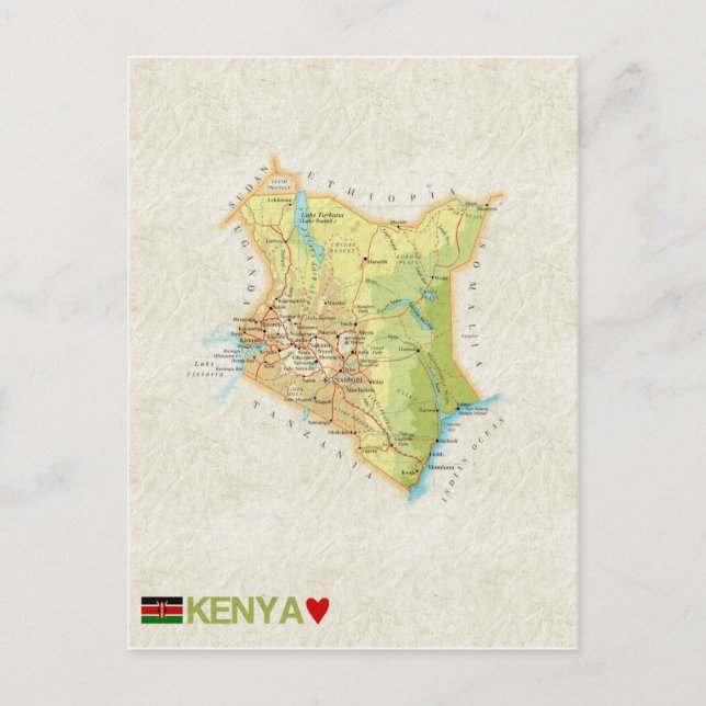 KARTA POSTCARDS ♥ Kenya Vykort (Framsida)